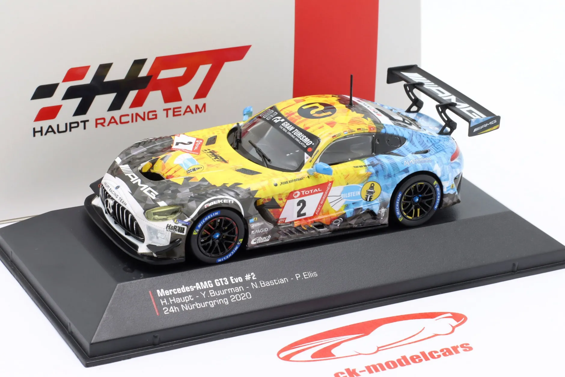 Mercedes-AMG GT3 Evo #2 8th 24h Nürburgring 2020 Mercedes-AMG Team HRT 1:43 Ixo