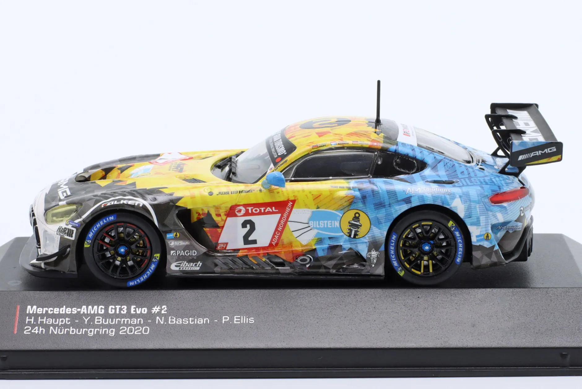 Mercedes-AMG GT3 Evo #2 8th 24h Nürburgring 2020 Mercedes-AMG Team HRT 1:43 Ixo