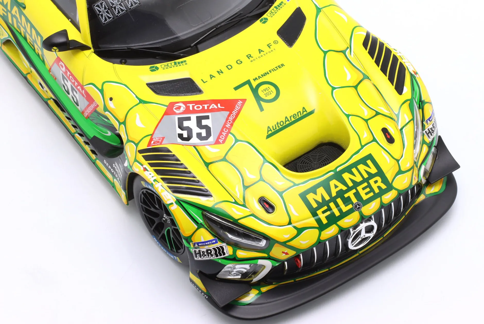 Mercedes-AMG GT3 Mamba #55 24h Nürburgring 2022 Mercedes-AMG Team Landgraf 1:18 Ixo