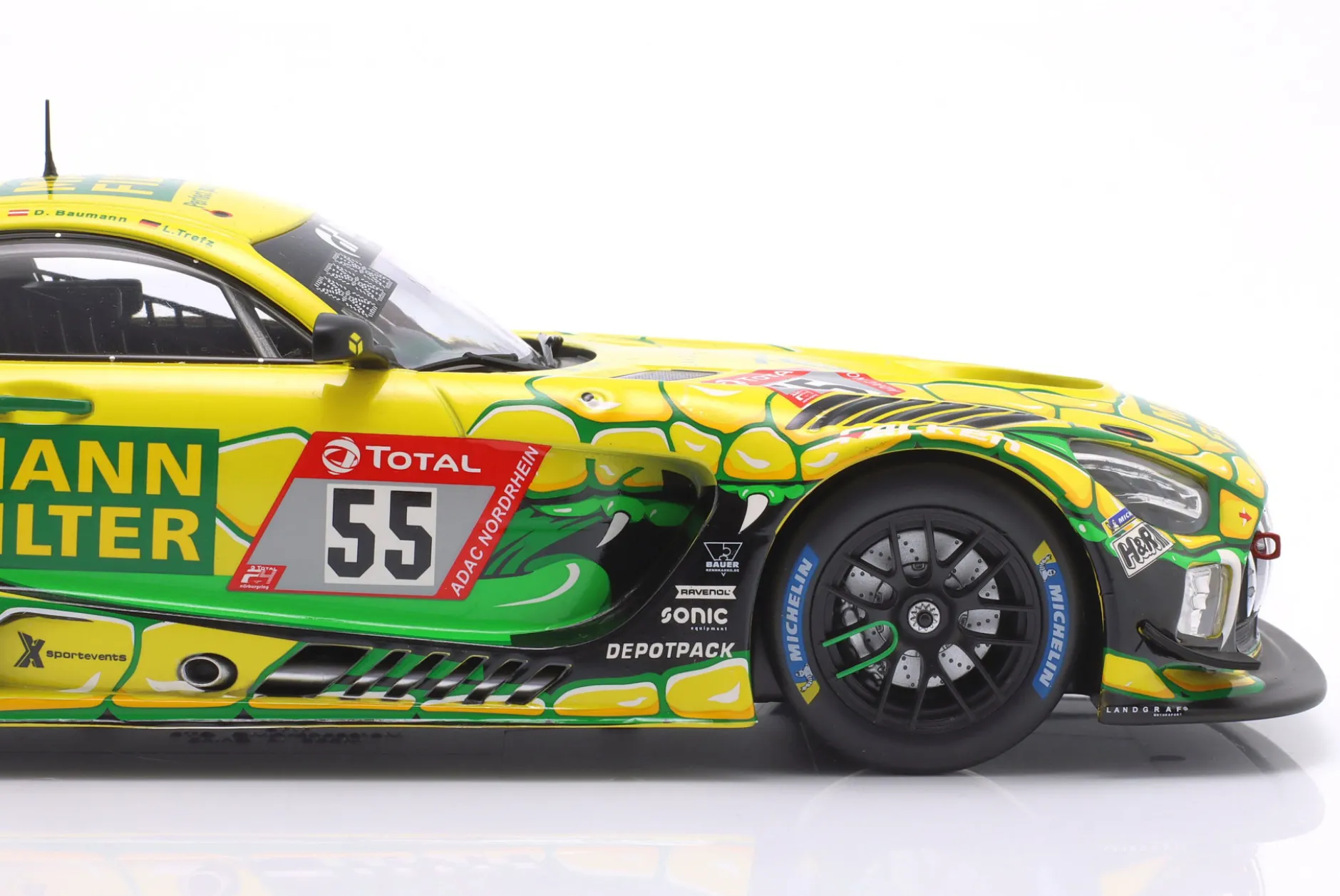 Mercedes-AMG GT3 Mamba #55 24h Nürburgring 2022 Mercedes-AMG Team Landgraf 1:18 Ixo