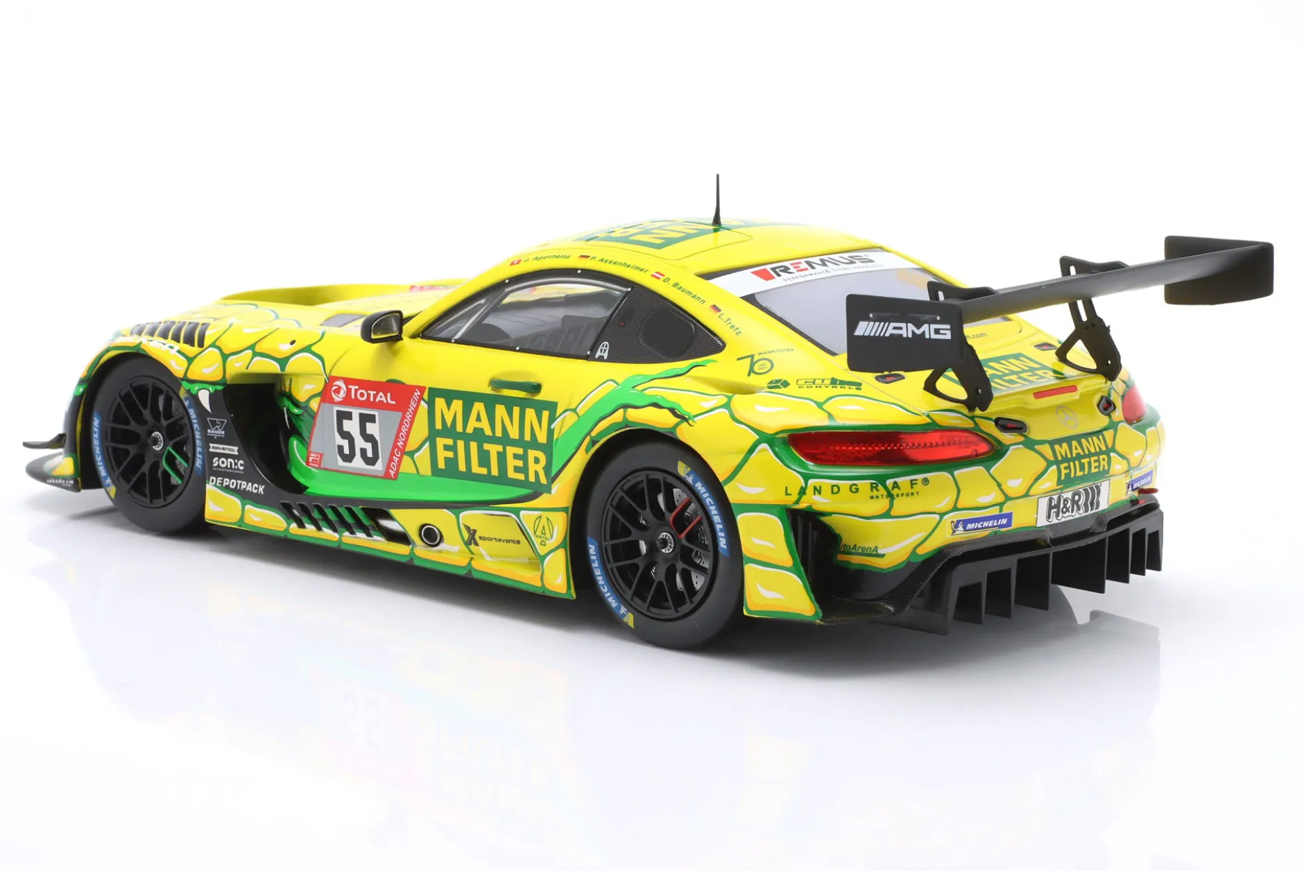 Mercedes-AMG GT3 Mamba #55 24h Nürburgring 2022 Mercedes-AMG Team Landgraf 1:18 Ixo