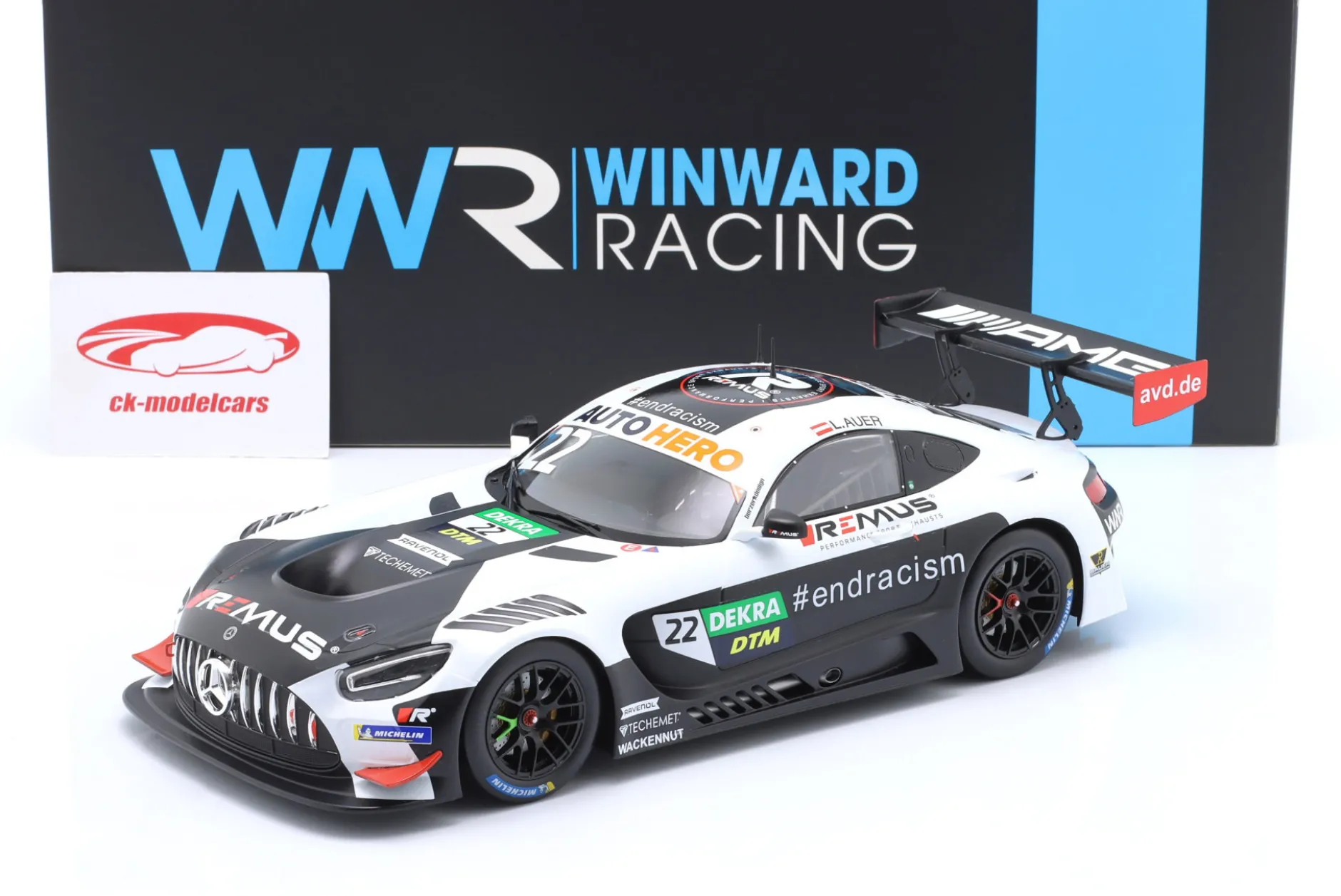 Mercedes-AMG GT3 #22 Sieger Assen DTM 2021 Lucas Auer 1:18 Ixo