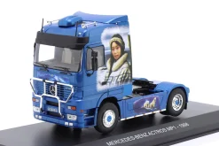 Mercedes-Benz Actros MP1 Sattelzugmaschine 1998 blau / Eskimo Arctic Airbrush 1:43 Hachette