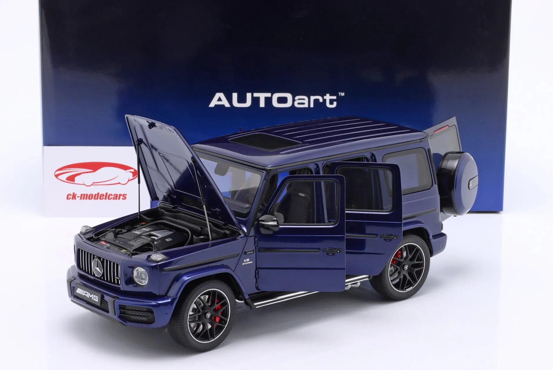 Mercedes-Benz AMG G63 Baujahr 2019 brilliant blau metallic 1:18 AUTOart