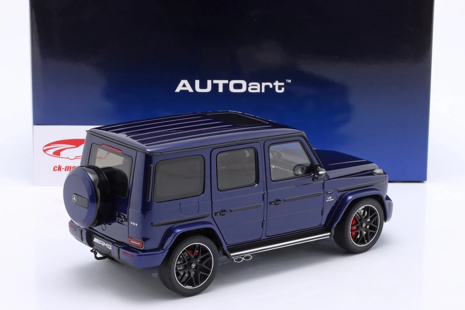 Mercedes-Benz AMG G63 Baujahr 2019 brilliant blau metallic 1:18 AUTOart