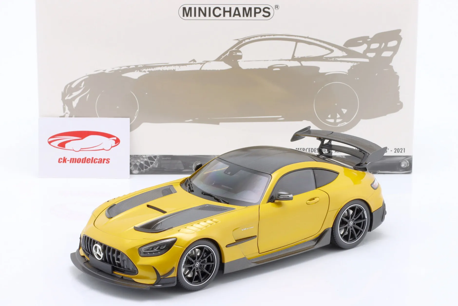 Mercedes-Benz AMG GT Black Series 2021 gelb metallic 1:18 Minichamps