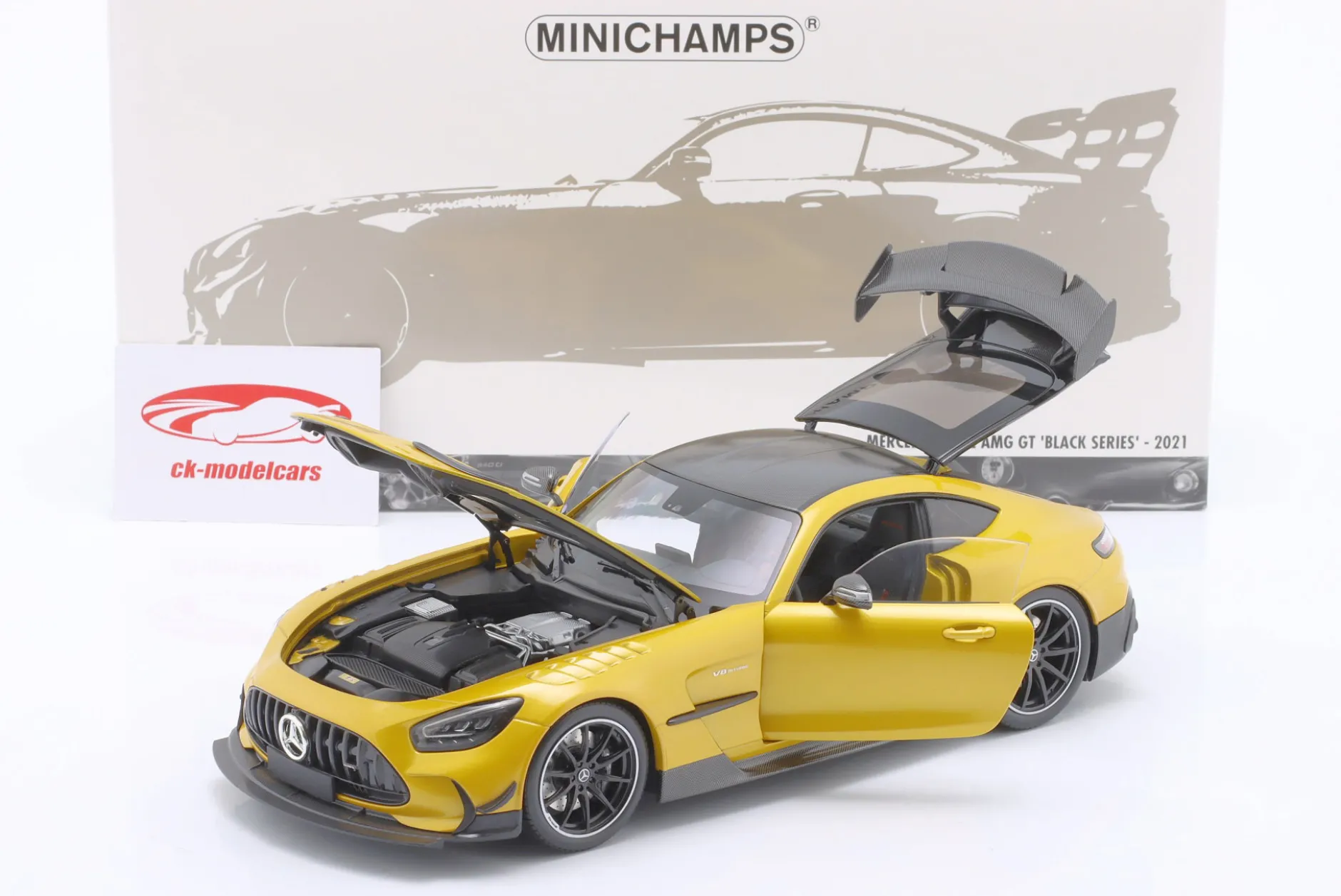 Mercedes-Benz AMG GT Black Series 2021 gelb metallic 1:18 Minichamps