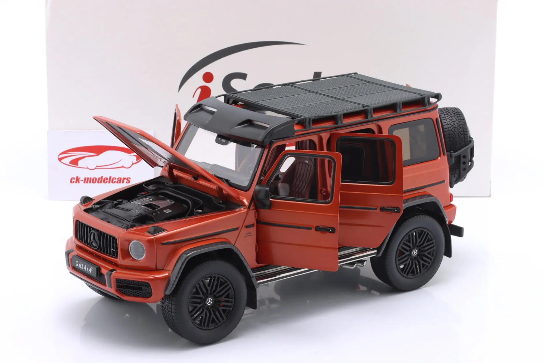 Mercedes-Benz AMG G63 (W463) 4x4 2022 kupferorange magno 1:18 iScale