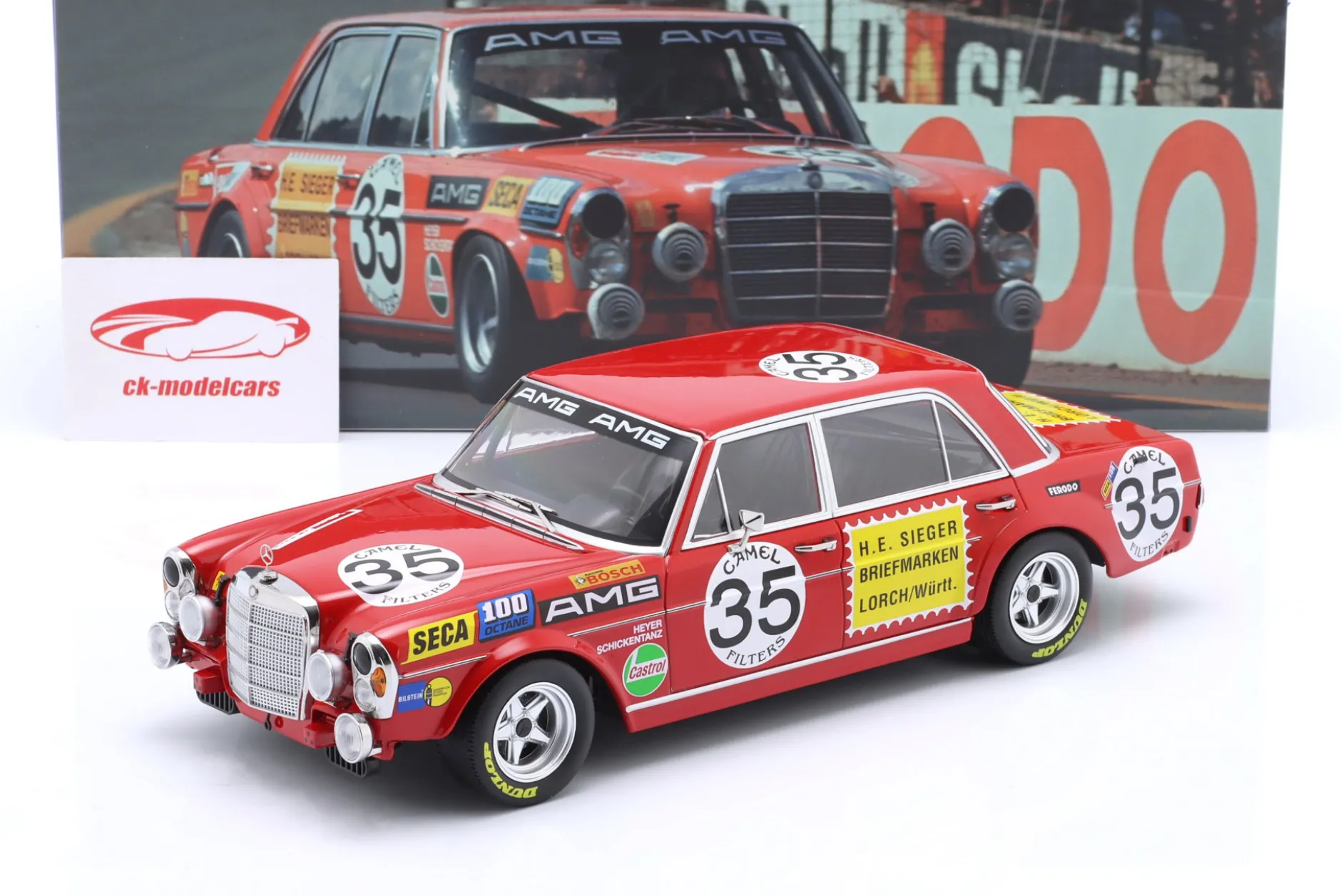 Mercedes-Benz AMG 300 SEL 6.8 #35 2nd 24h Spa 1971 Heyer, Schickentanz 1:18 WERK83
