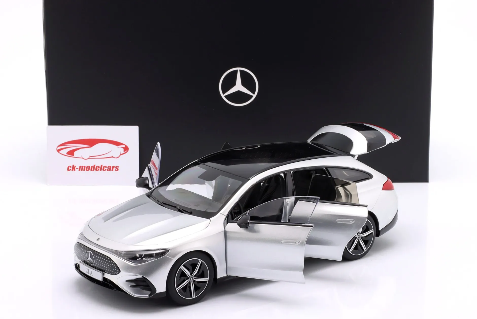Mercedes-Benz CLA Shooting Brake (X174) Baujahr 2025 hightechsilber 1:18 NZG
