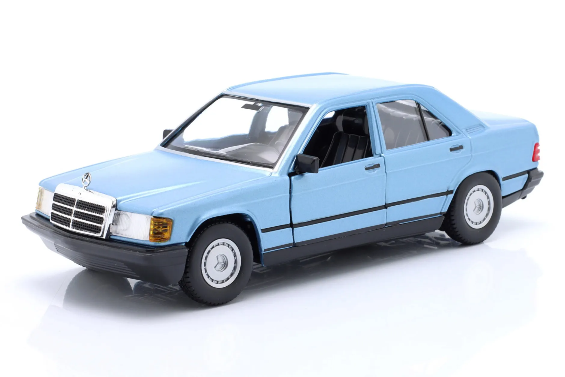 Mercedes-Benz 190E 2.6 Baujahr 1987 diamantblau 1:24 Bburago