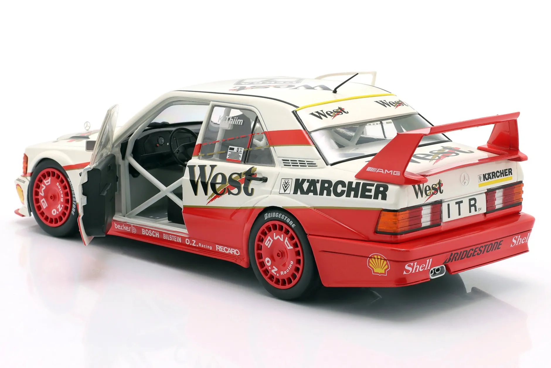 Mercedes-Benz 190E 2.5-16 Evo II #7 DTM 1991 Kurt Thiim 1:18 WERK83