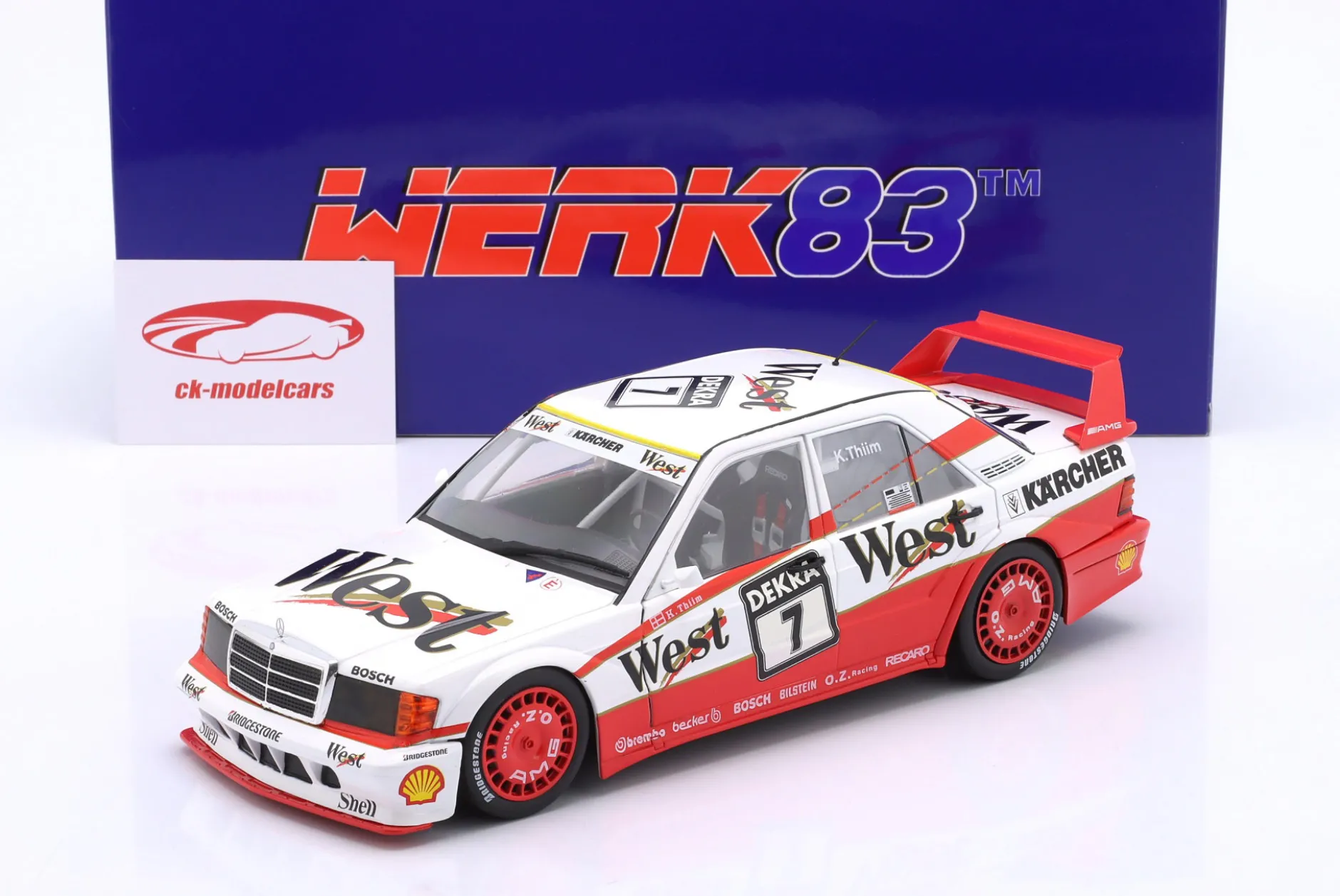 Mercedes-Benz 190E 2.5-16 Evo II #7 DTM 1991 Kurt Thiim 1:18 WERK83