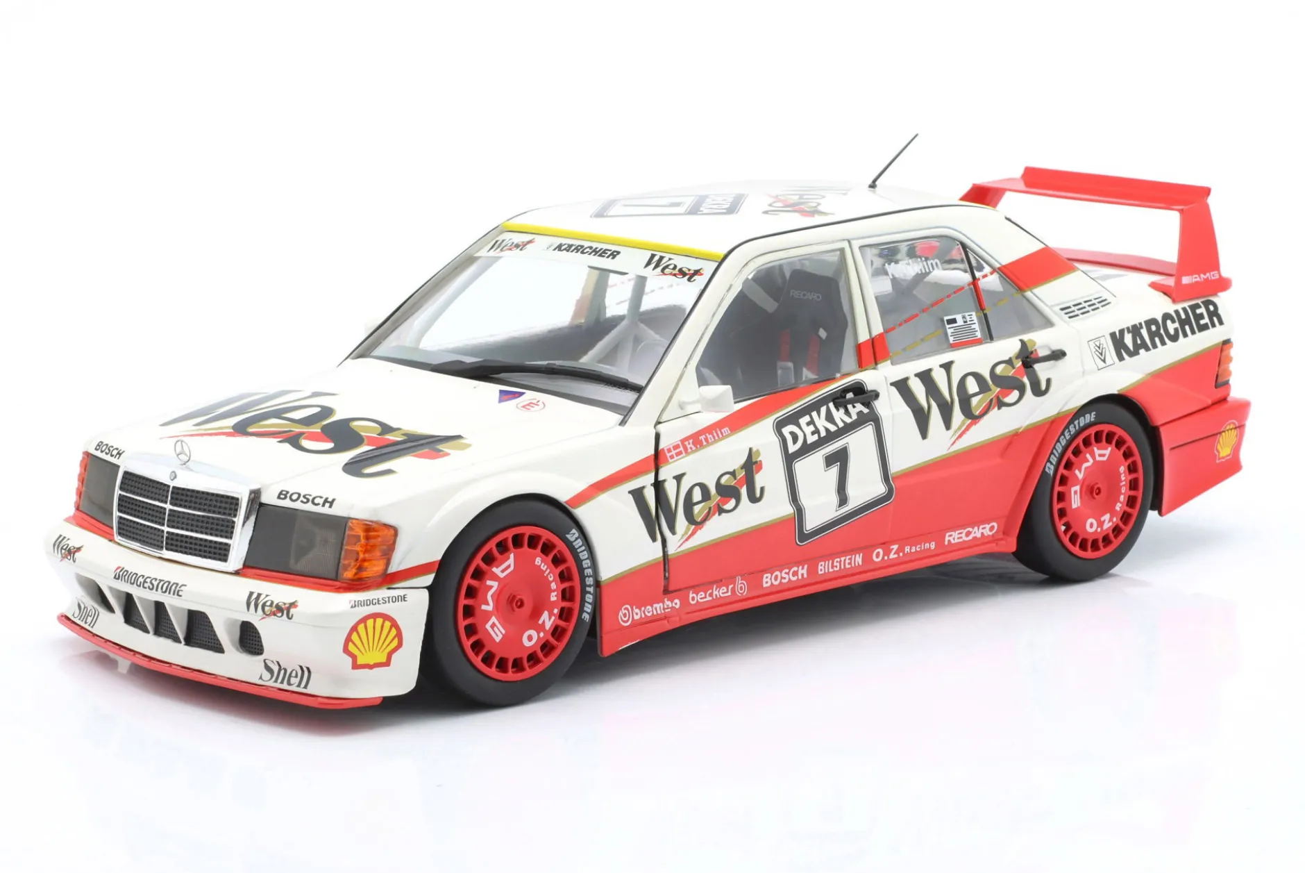Mercedes-Benz 190E 2.5-16 Evo II #7 DTM 1991 Kurt Thiim 1:18 WERK83