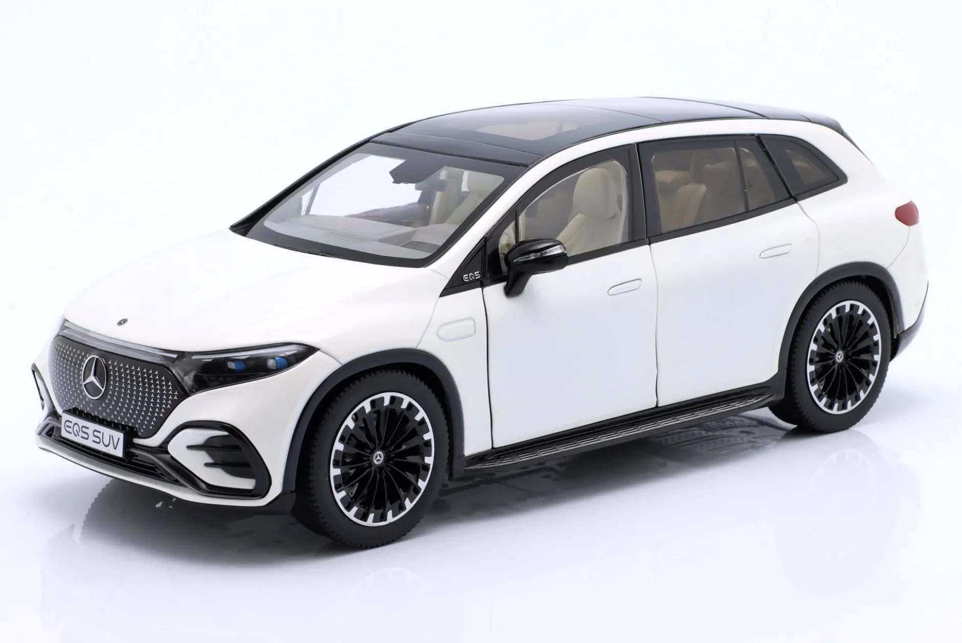 Mercedes-Benz EQS SUV (X296) Baujahr 2022 diamantweiß 1:18 NZG