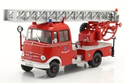 Mercedes-Benz L319 Feuerwehr Walsrode mit Drehleiter rot 1:43 Altaya
