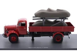 Mercedes-Benz L 3500 Porsche Renndienst Baujahr 1960 rot 1:43 Schuco