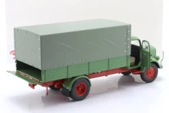 Mercedes-Benz L3500 Pritschen-LKW mit Plane grün 1:18 Schuco