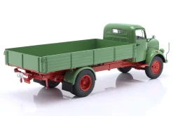 Mercedes-Benz L3500 Pritschen-LKW mit Plane grün 1:18 Schuco