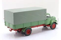 Mercedes-Benz L3500 Pritschen-LKW mit Plane grün 1:18 Schuco
