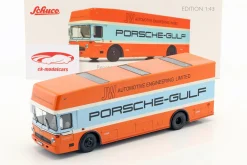 Mercedes-Benz O 317 Porsche Gulf Renntransporter Baujahr 1968 1:43 Schuco