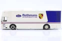 Mercedes-Benz O 317 Renntransporter Rothmans Porsche weiß 1:18 Schuco