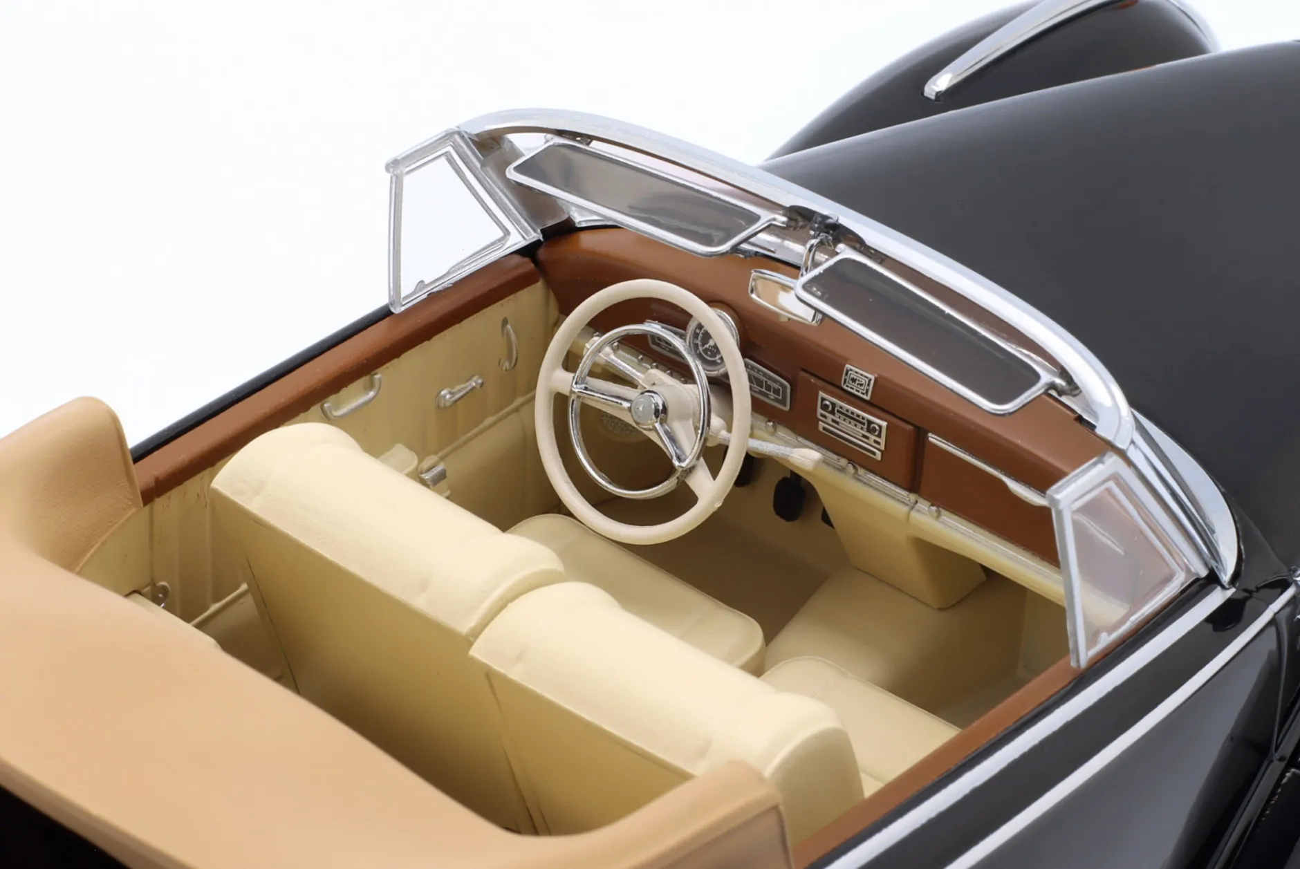Mercedes-Benz 300 SC Cabriolet offen (W188) Baujahr 1957 schwarz 1:18 KK-Scale