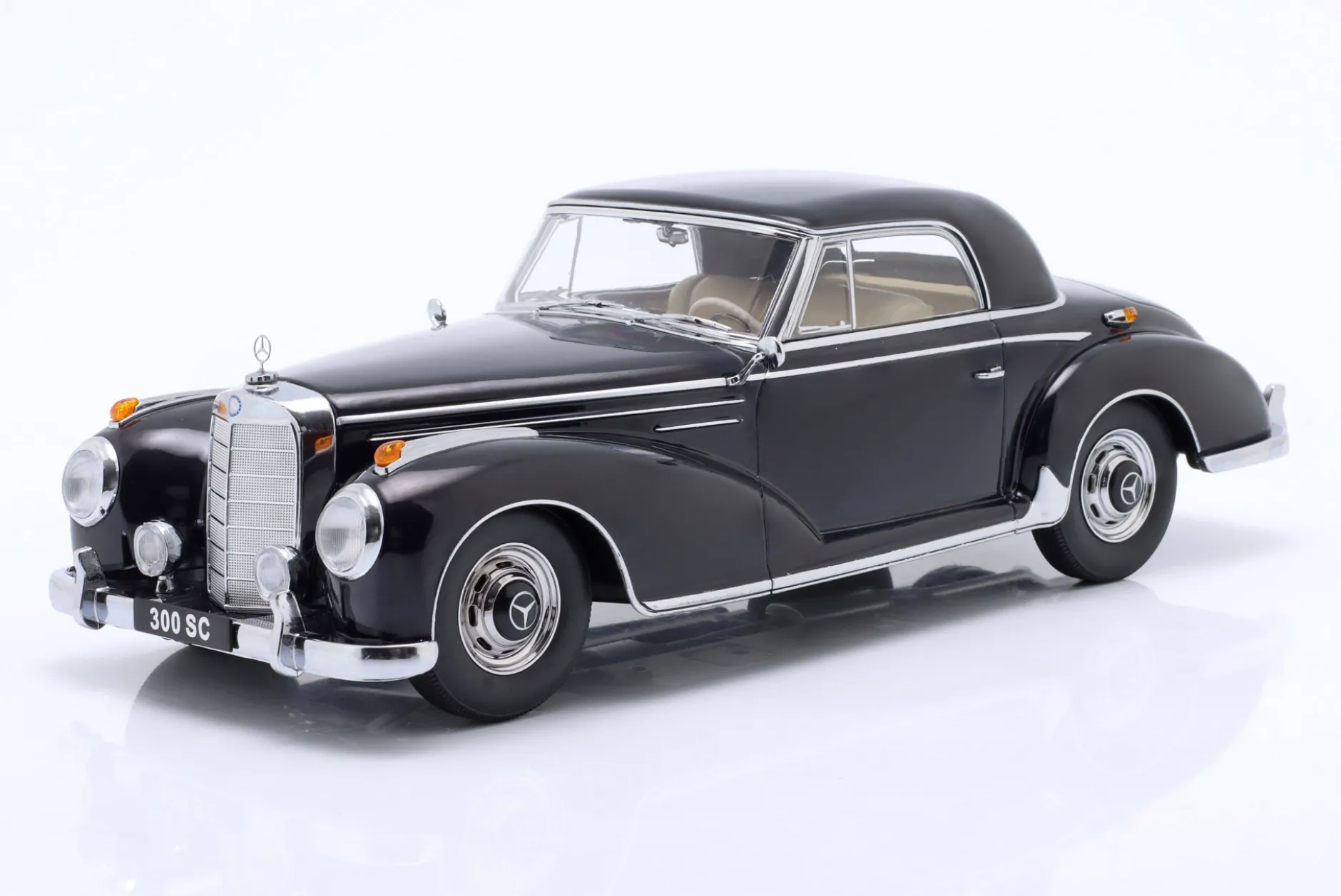 Mercedes-Benz 300 SC Coupe (W188) Baujahr 1955 dunkelblau 1:18 KK-Scale