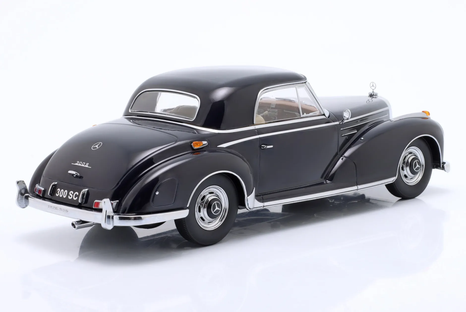 Mercedes-Benz 300 SC Coupe (W188) Baujahr 1955 dunkelblau 1:18 KK-Scale