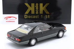 Mercedes-Benz 500 SEC (C126) Baujahr 1985 schwarz 1:18 KK-Scale