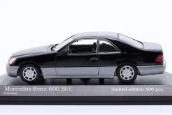 Mercedes-Benz 600 SEC (C140) Baujahr 1992 schwarz 1:43 Minichamps