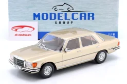 Mercedes-Benz S-Klasse (W116) Baujahr 1972 beige metallic 1:18 ModelCar Group