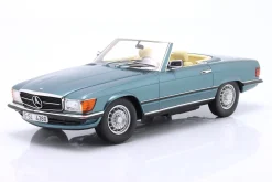 Mercedes-Benz 380SL Cabriolet (R107) Baujahr 1983 grün metallic 1:12 Matrix