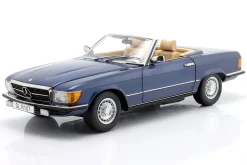 Mercedes-Benz 450SL (R107) EU-Version 1985 blau metallic 1:12 KK-Scale