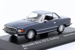 Mercedes-Benz 350 SL (R107) Hardtop Baujahr 1974 blau 1:43 Minichamps