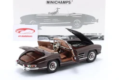 Mercedes-Benz 300 SL Roadster (W198) Baujahr 1957 dunkelrot 1:18 Minichamps