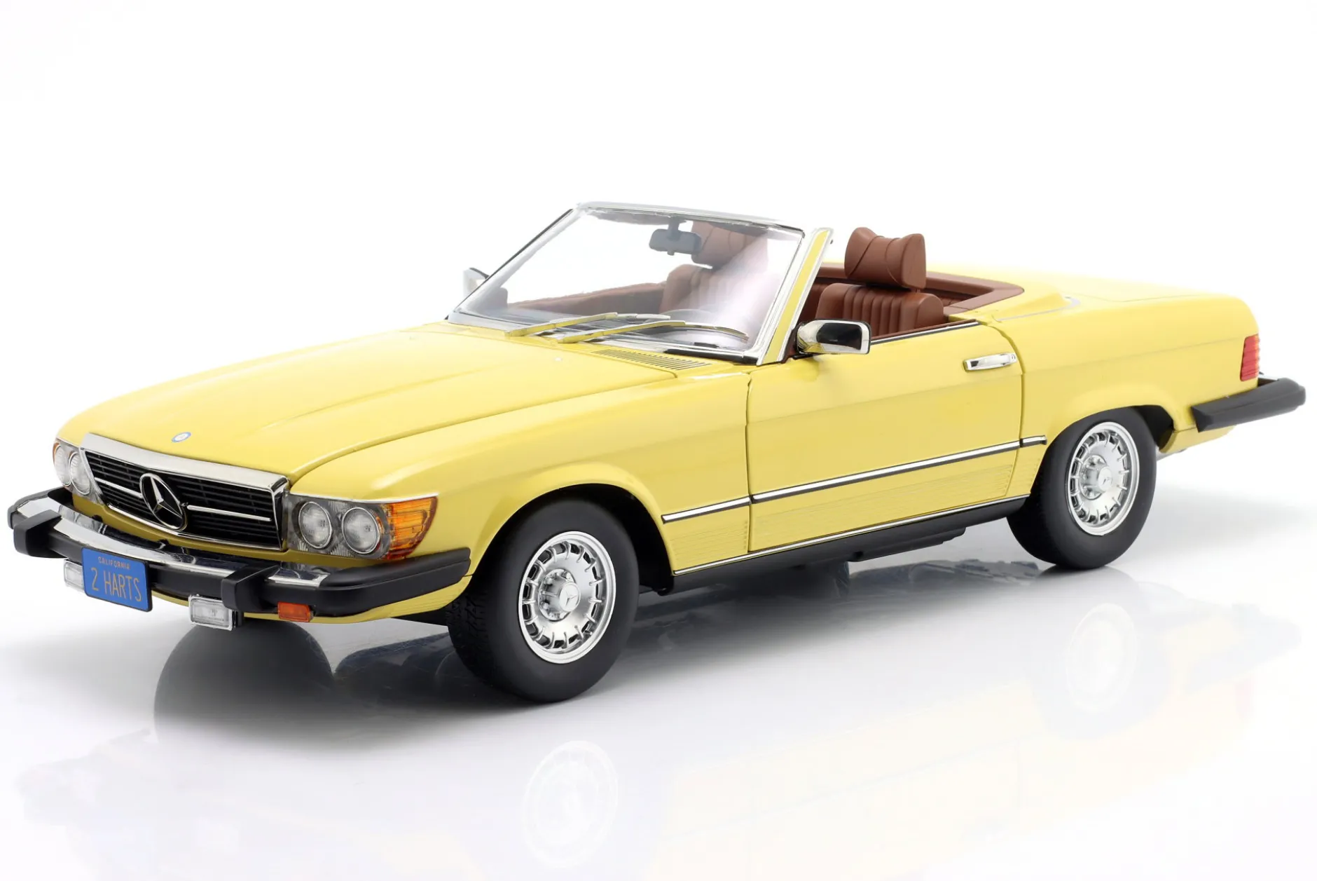 Mercedes-Benz 450 SL (R107) US-Version Jennifer & Jonathan 1979 gelb 1:12 KK-Scale