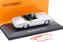 Mercedes-Benz 190 SL (W121) Baujahr 1955 silber 1:43 Minichamps