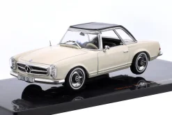 Mercedes-Benz 230 SL (W113) Hardtop Baujahr 1964 hellbeige / schwarz 1:43 Ixo