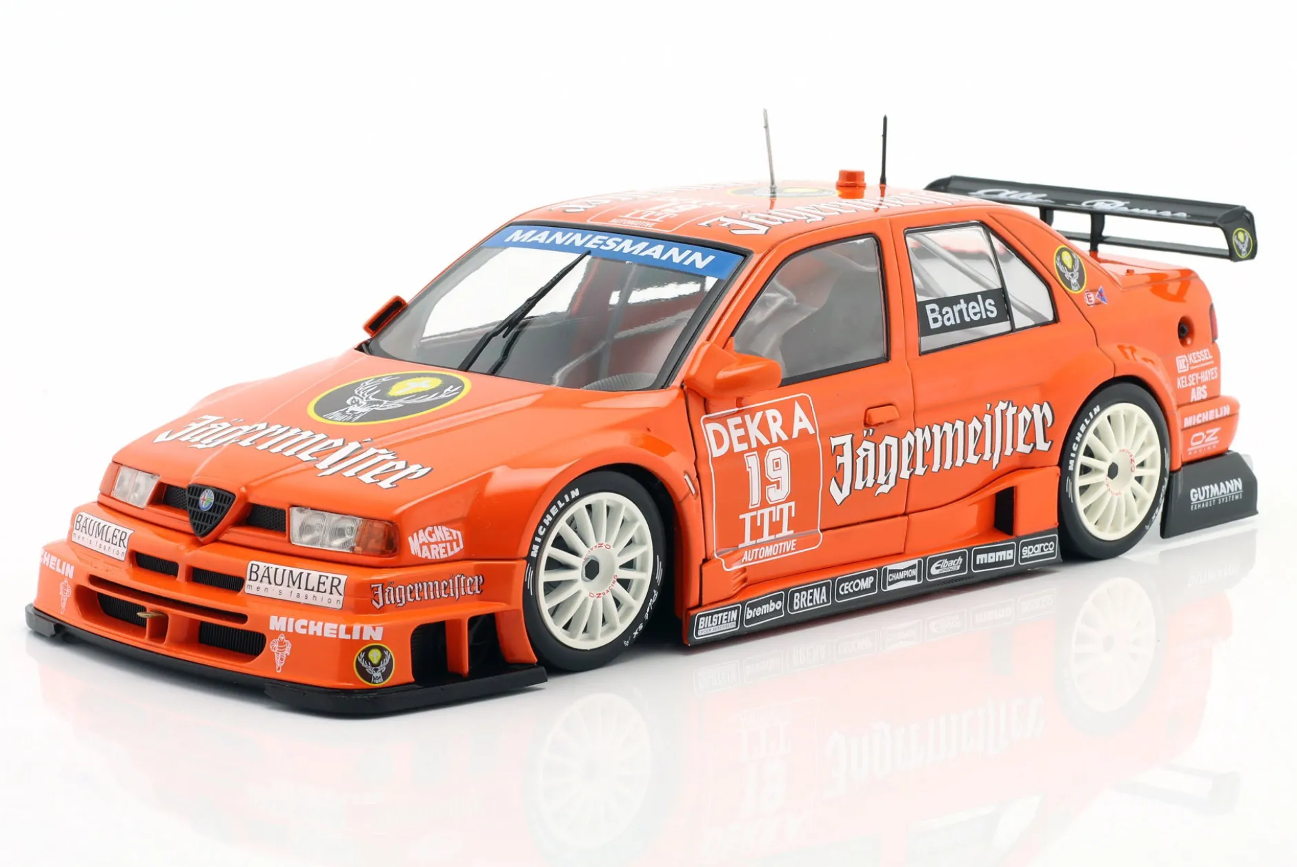 Michael Bartels #19 Alfa Romeo 155 V6 TI Jägermeister DTM / ITC 1995 1:18 WERK83