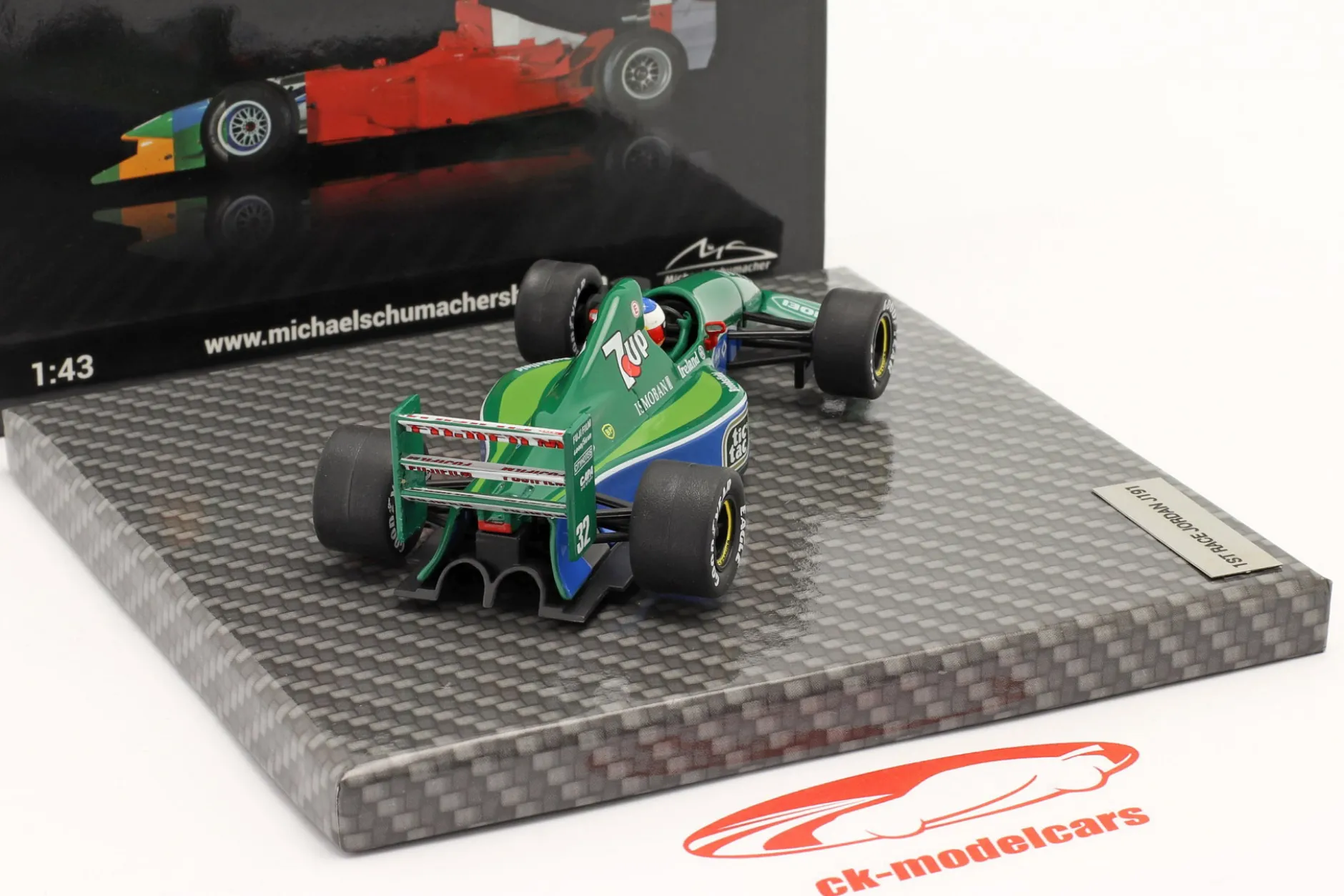 Michael Schumacher Jordan 191 #32 1st GP Race Belgien GP Formel 1 1991 1:43 Ixo