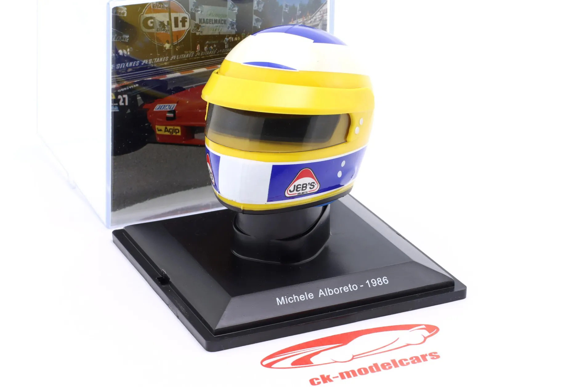 Michele Alboreto Scuderia Ferrari #27 Formel 1 1986 Helm 1:5 Spark Editions