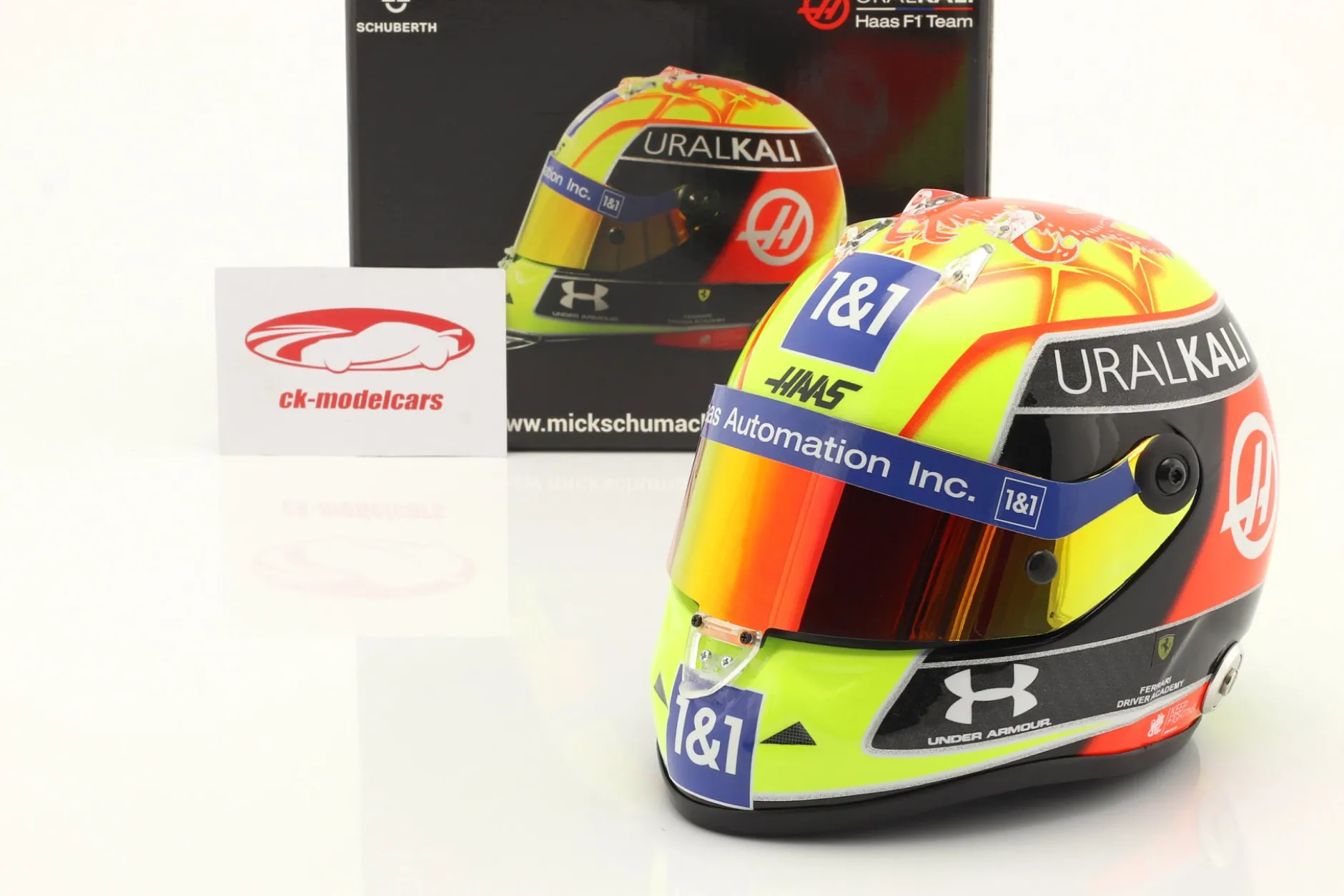 Mick Schumacher #47 GP Silverstone Formel 1 2021 Helm 1:2 Schuberth
