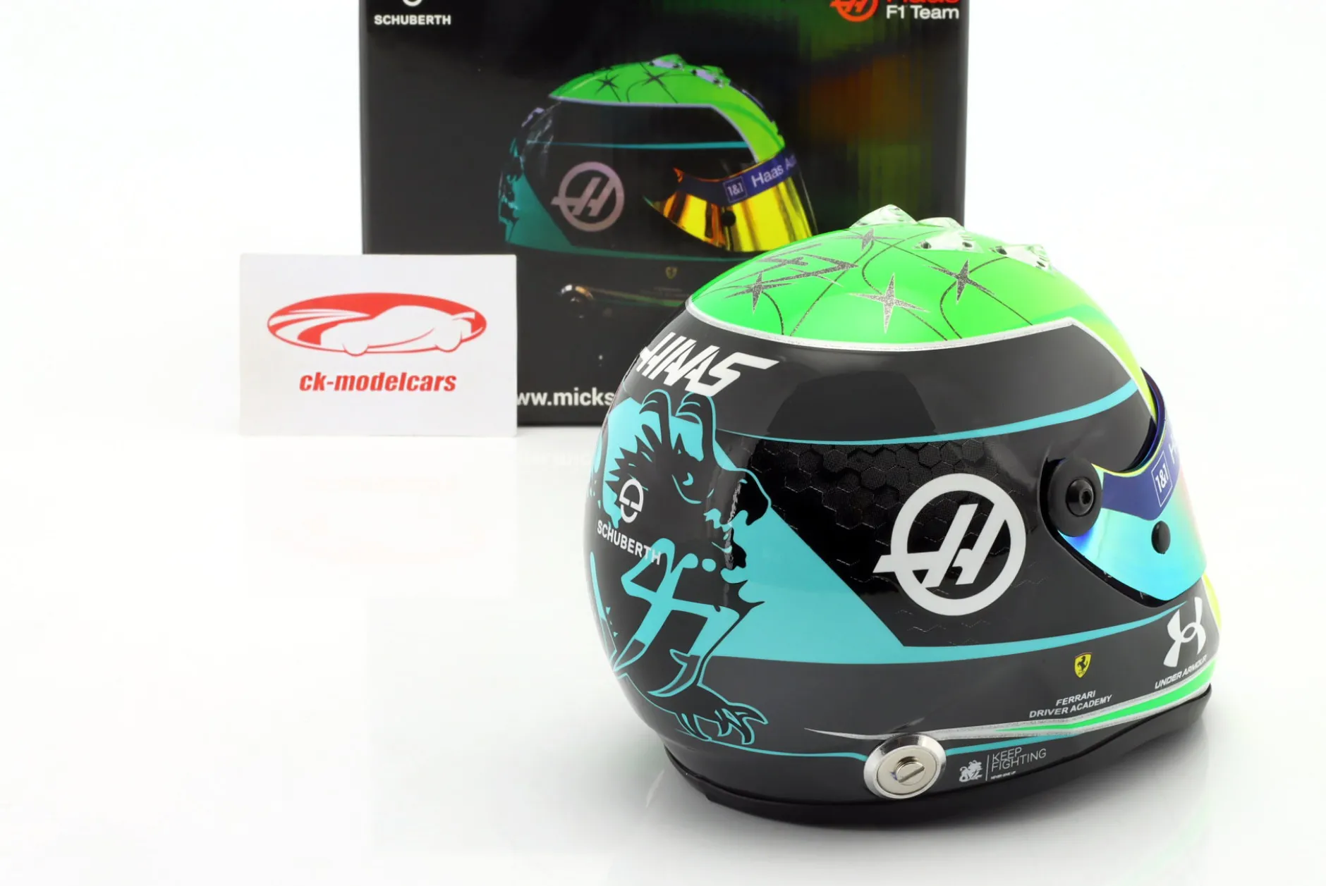 Mick Schumacher #47 Haas F1 Team Formel 1 2022 Helm 1:2 Schuberth