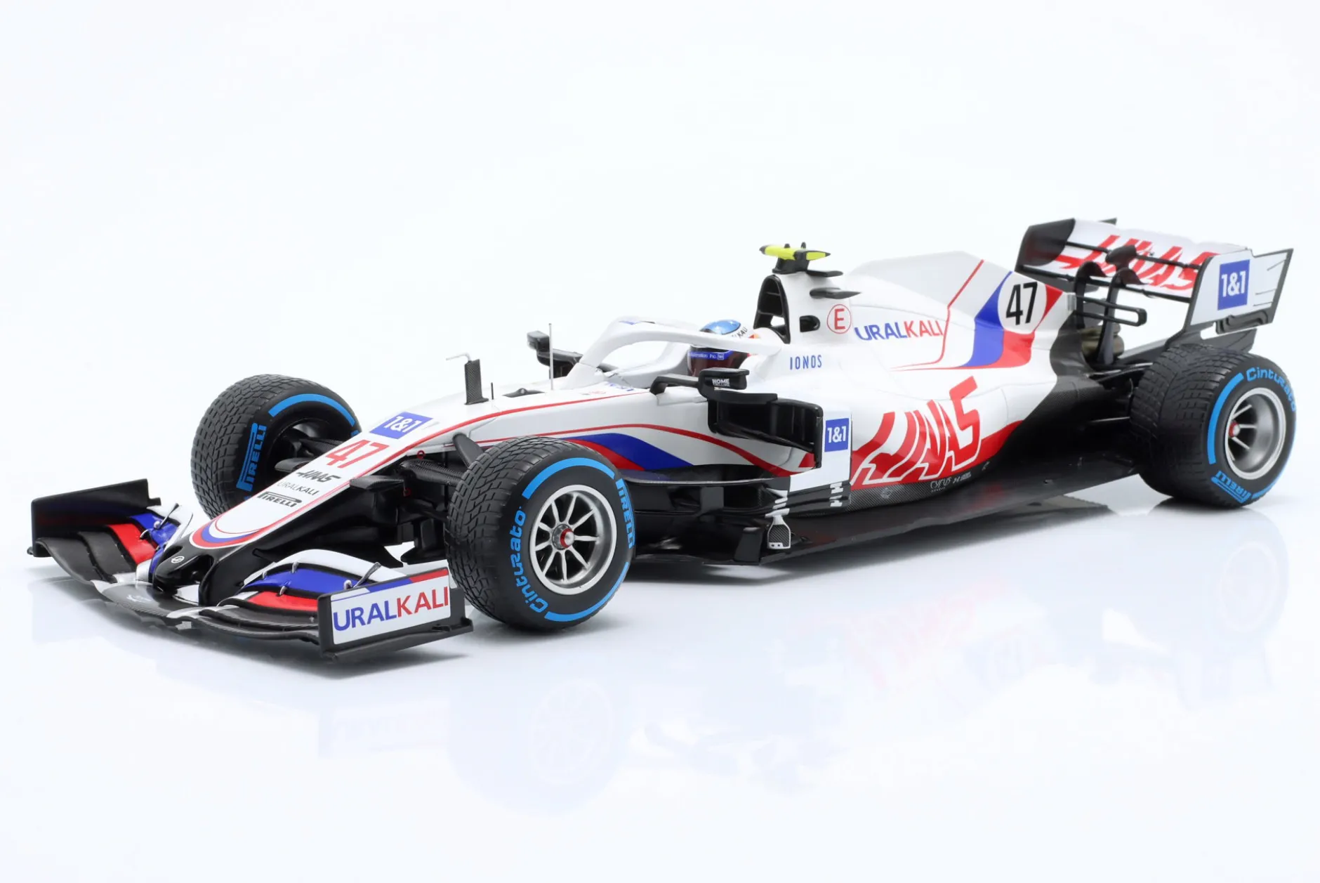 Mick Schumacher Haas VF #47 Belgien GP Formel 1 2021 1:18 Minichamps