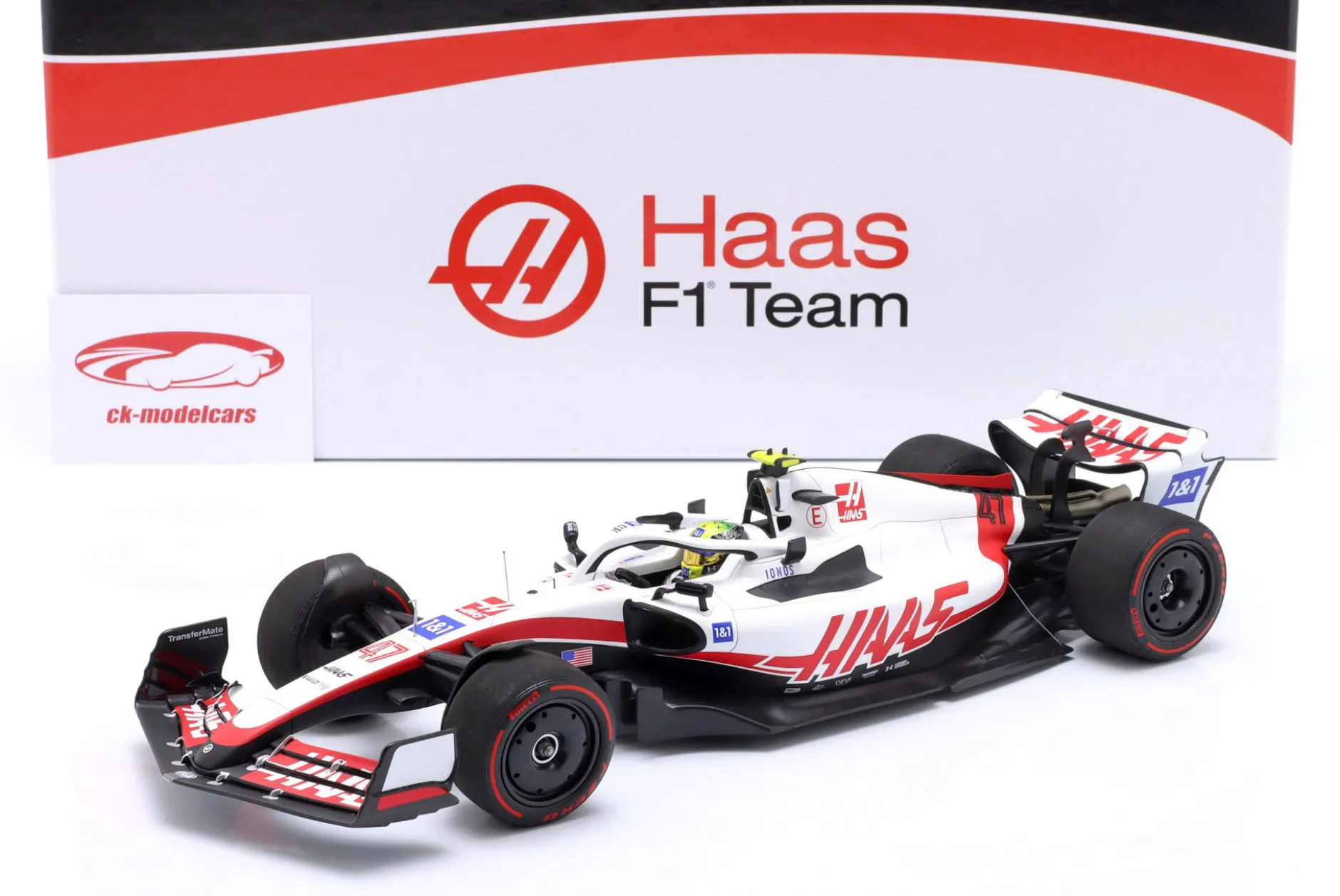 Mick Schumacher Haas VF-22 #47 11th Bahrain GP Formel 1 2022 1:18 Minichamps
