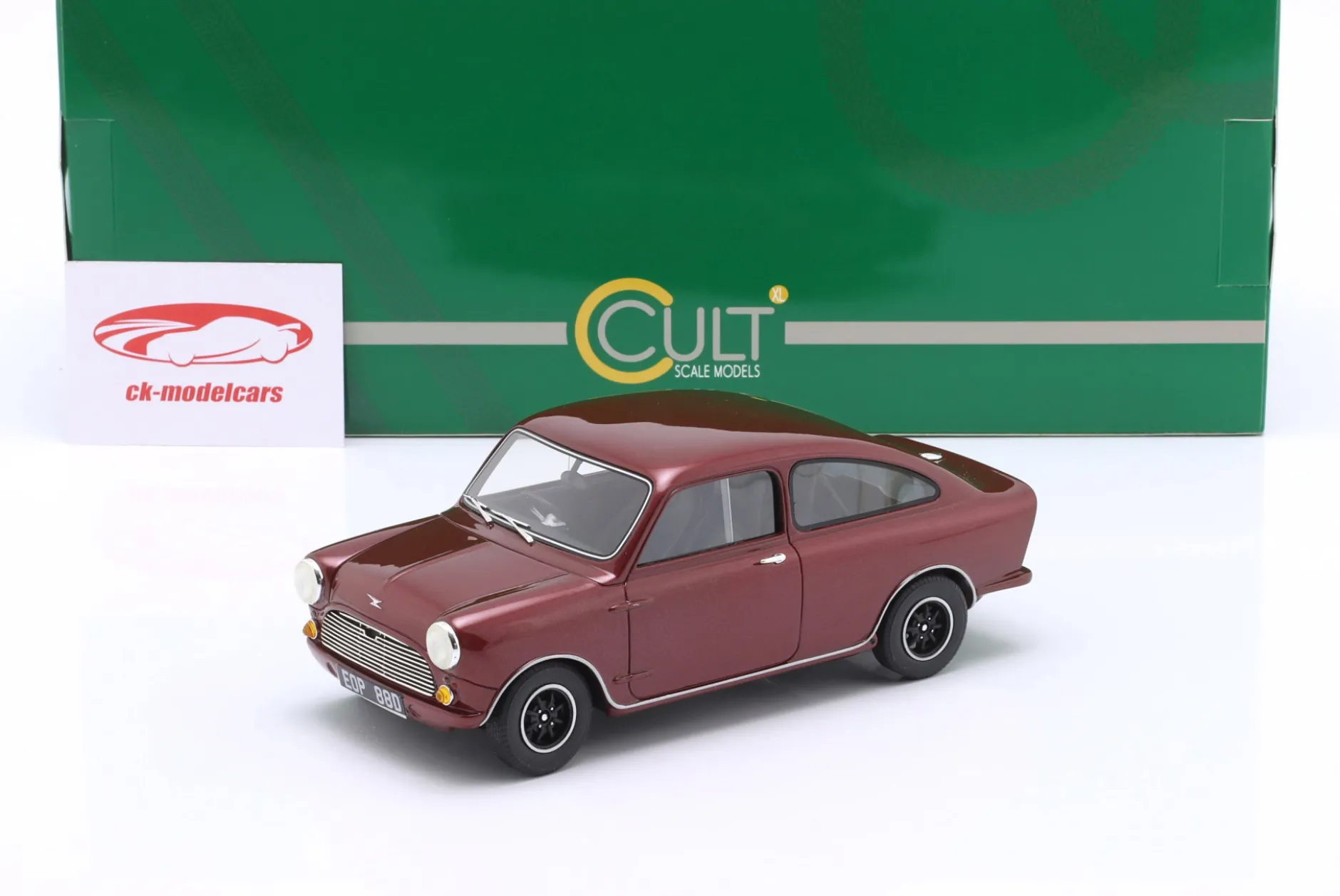 Mini Broadspeed Baujahr 1966-1968 rot metallic 1:18 Cult Scale