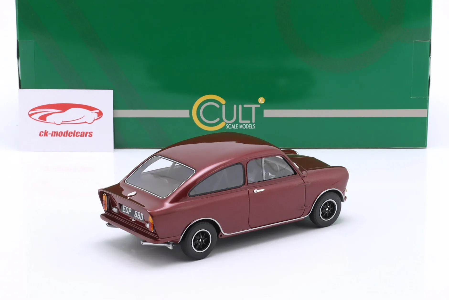 Mini Broadspeed Baujahr 1966-1968 rot metallic 1:18 Cult Scale