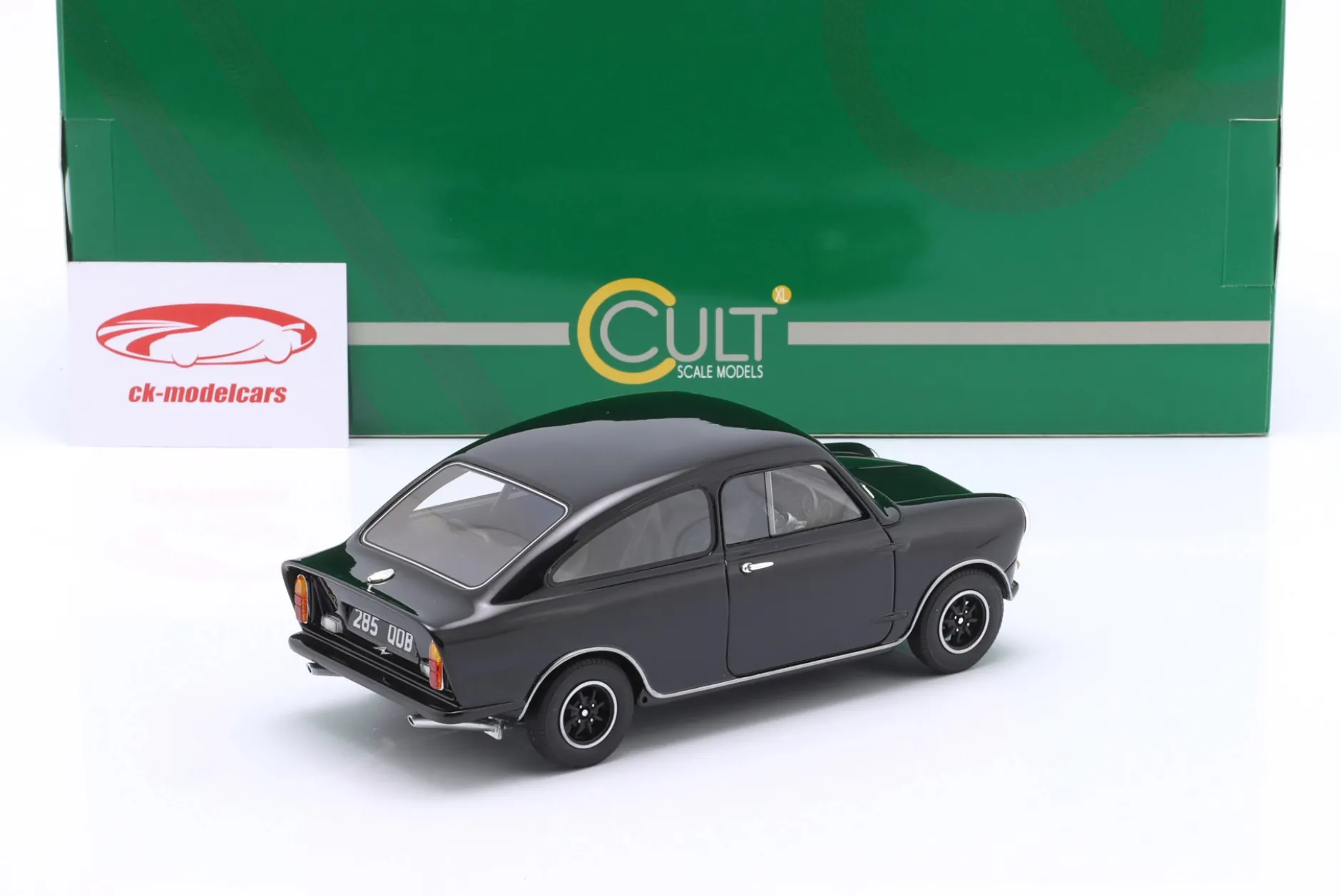 Mini Broadspeed Baujahr 1966-1968 schwarz 1:18 Cult Scale