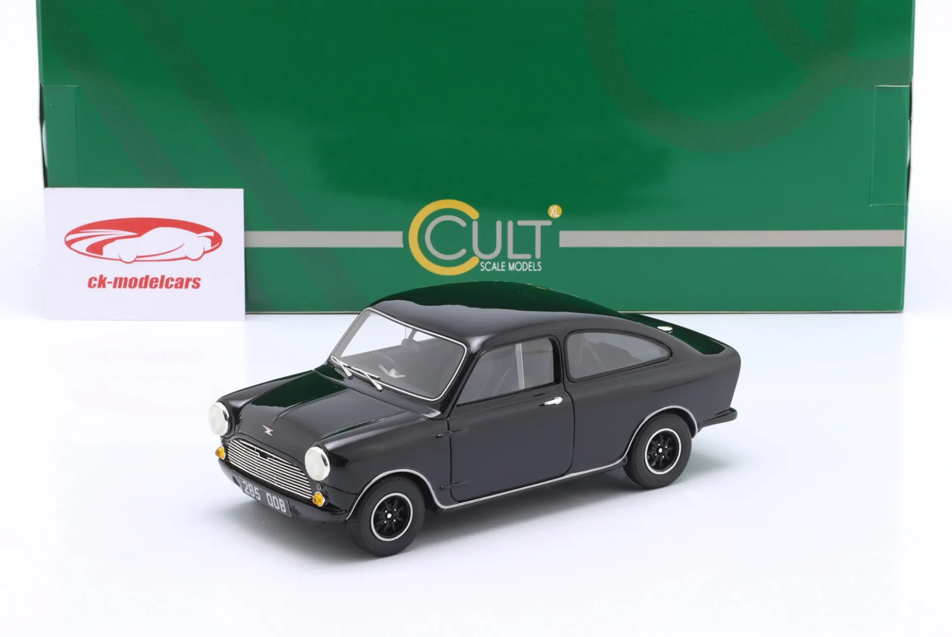 Mini Broadspeed Baujahr 1966-1968 schwarz 1:18 Cult Scale